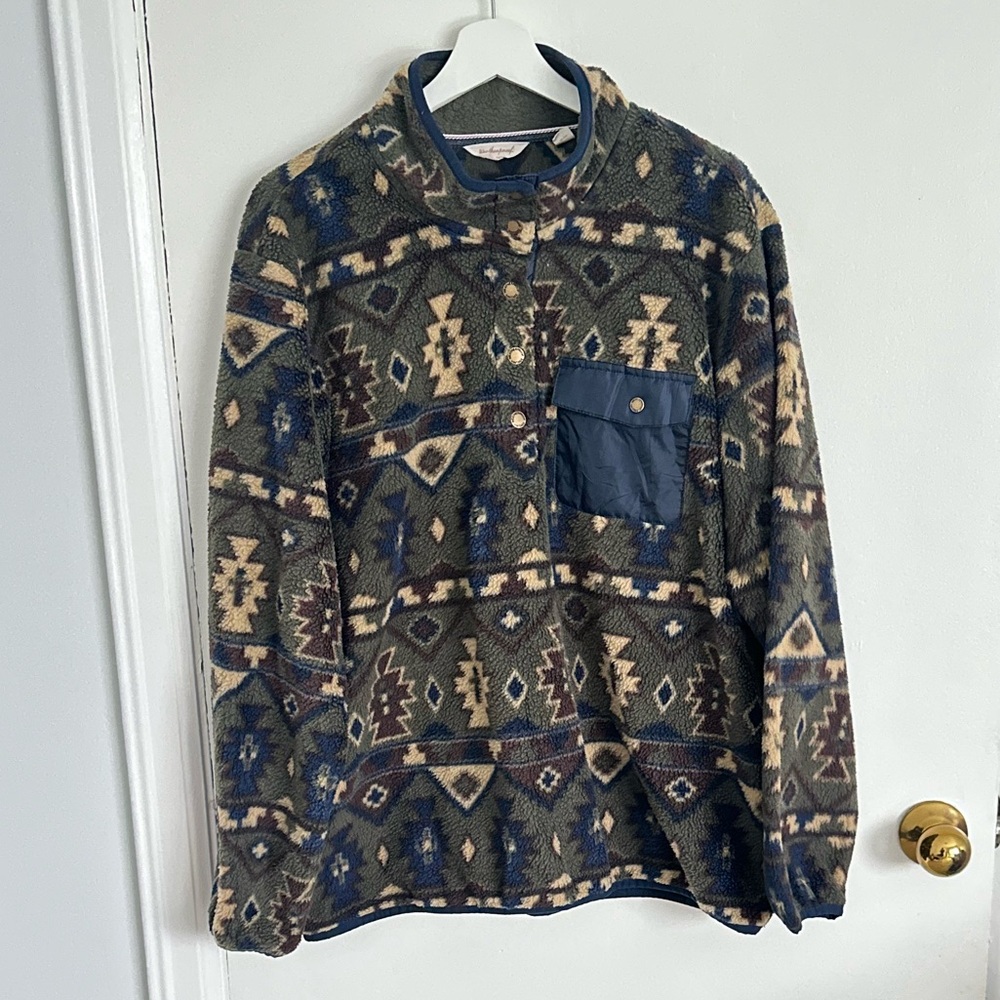 Weatherproof Aztec Fleece‎ Sweatshirt XXL